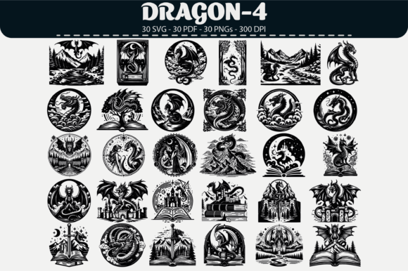 Download Dragon Vector Clipart – 30 Designs - Premium Resources