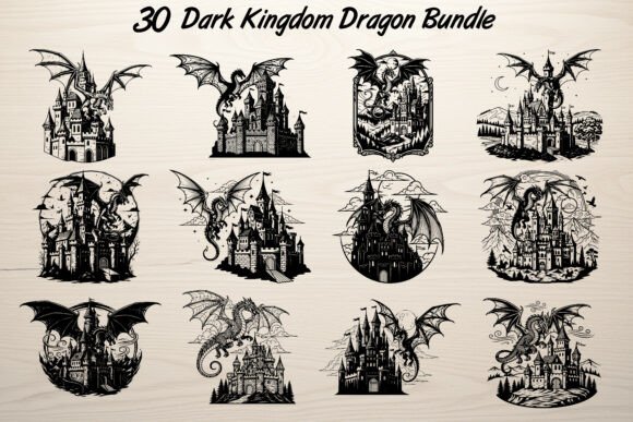 Download 30 Dark Kingdom Dragon Bundle - Premium Bundle
