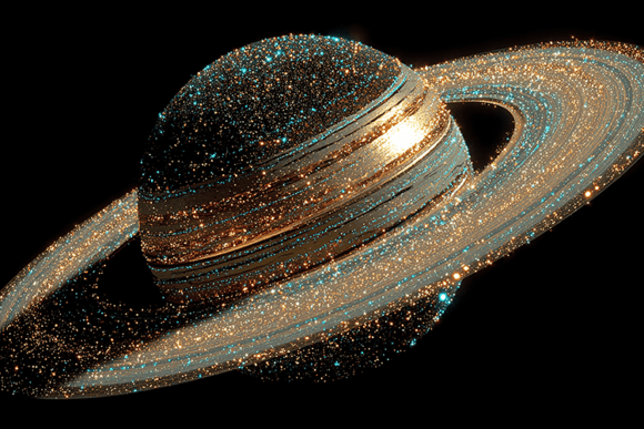 Download Glitter Planet Ring Artwork - Premium Resources